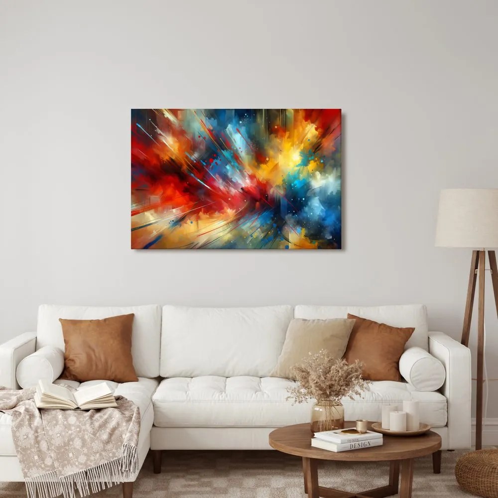 Quadro su tela – Esplosione di energia colorata