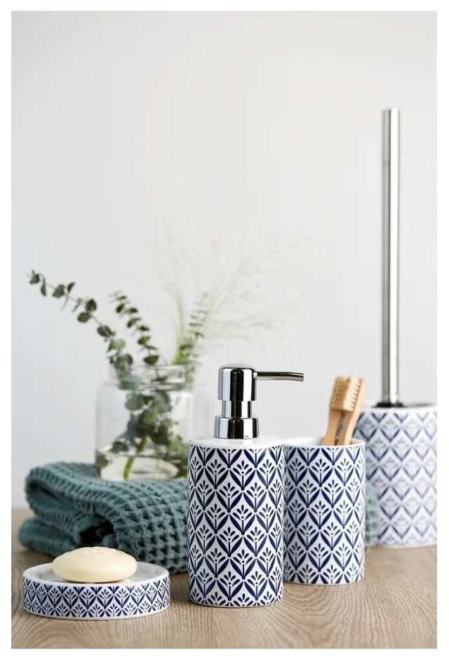 Tazza in ceramica blu per spazzolini da denti Lorca - Wenko