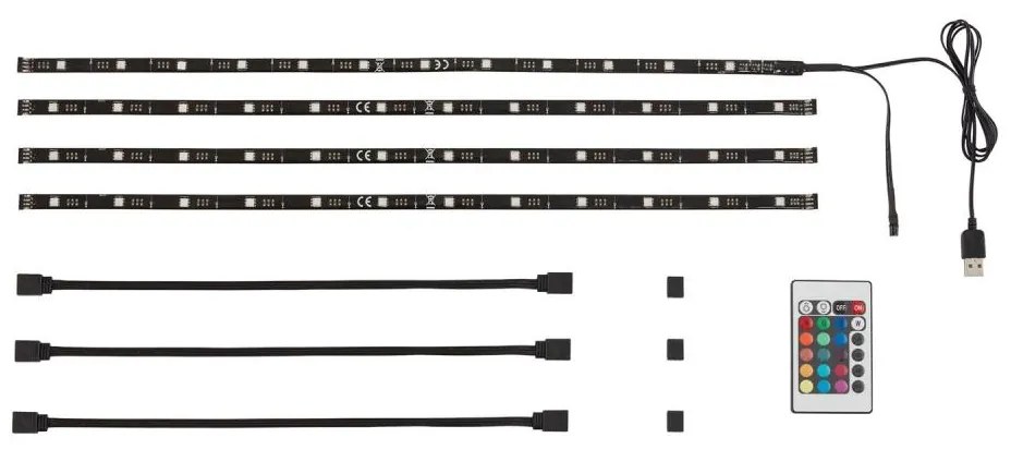 Brilo - Striscia LED RGBW dimmerabile per TV 3m LED/2,5W/USB + DO