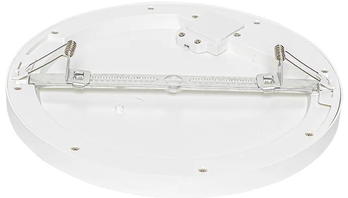 Faretto da superficie o da incasso bianco 30 cm incl. LED Dimmerabile a 3 livelli con interruttore DIP - Trans