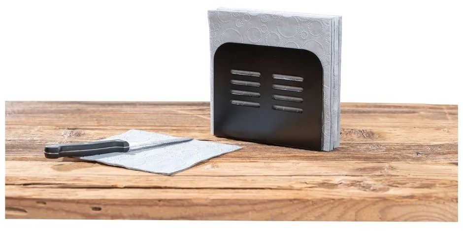 Portatovaglioli nero Black Outdoor Kitchen Baco - Wenko