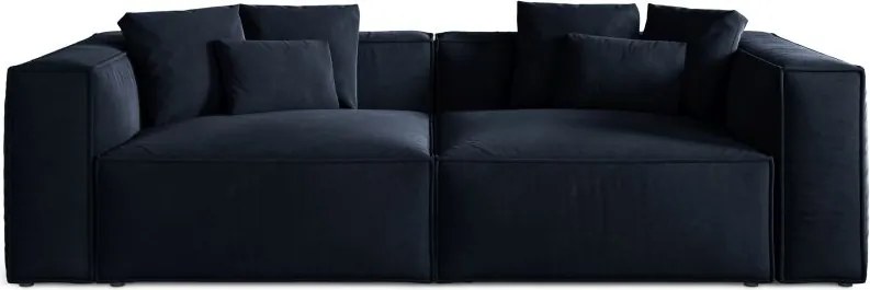 Divano Aveiro 4 posti in velluto - 118x86x236