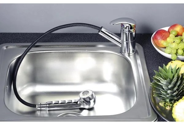 Aqualine - Miscelatore per lavello KASIOPEA 20 cm cromo lucido