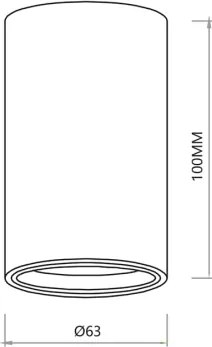 Faretto GENESIS 1xGU10/8W/230V 10 cm oro
