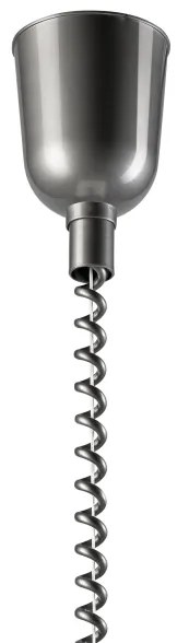 Lampadario a scomparsa CHIARA 1xE27/60W/230V argento/rovere