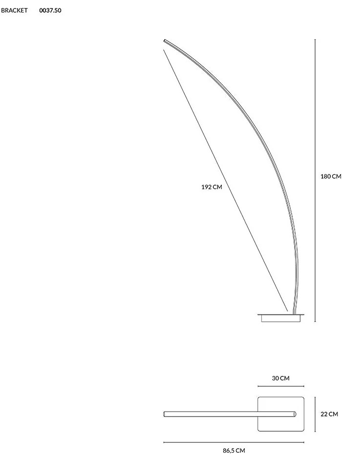 Bracket piantana 33w