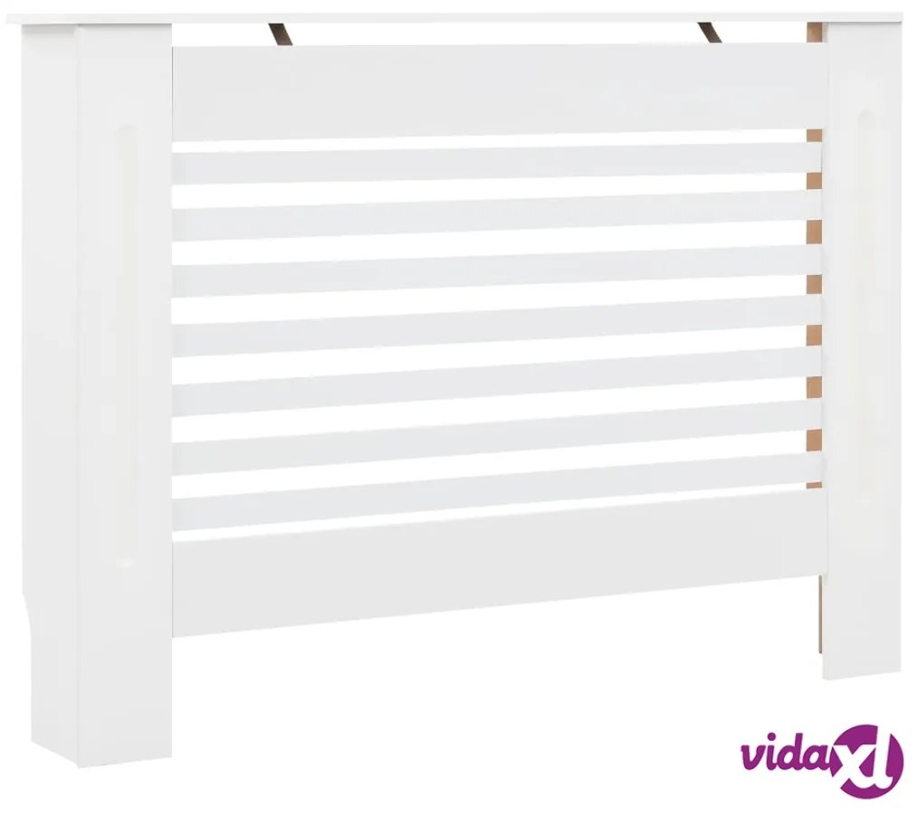 vidaXL Coperture per Radiatori 2 pz Bianche 112x19x81,5 cm in MDF