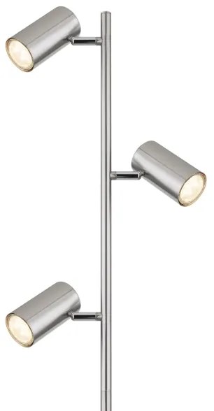 Globo 57910S - Lampada con piedistallo ROBBY 3xGU10/5W/230V cromo opaco