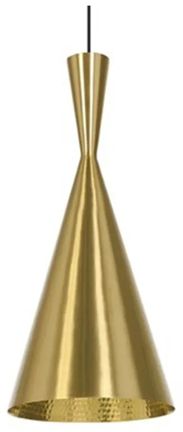 Tom Dixon - Beat Tall LED Lampada a Sospensione Brushed Brass Tom Dixon