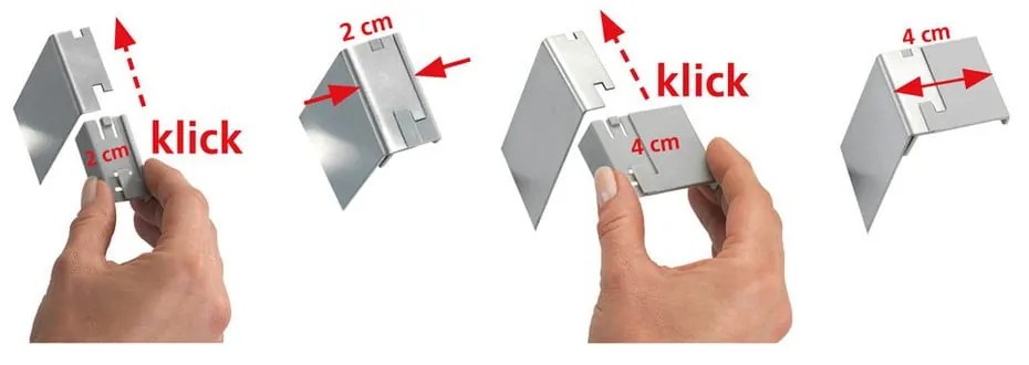 Appendiabiti da porta con 5 ganci in argento Asola - Wenko