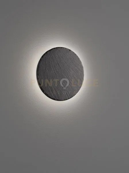 Raven applique led 9w  1000lm, 3000k rotonda in aredesia nera luce ...