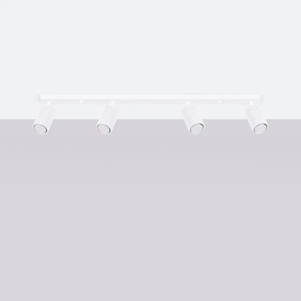 Sollux SL.1546 - Faretto KARBON 4xGU10/10W/230V bianco