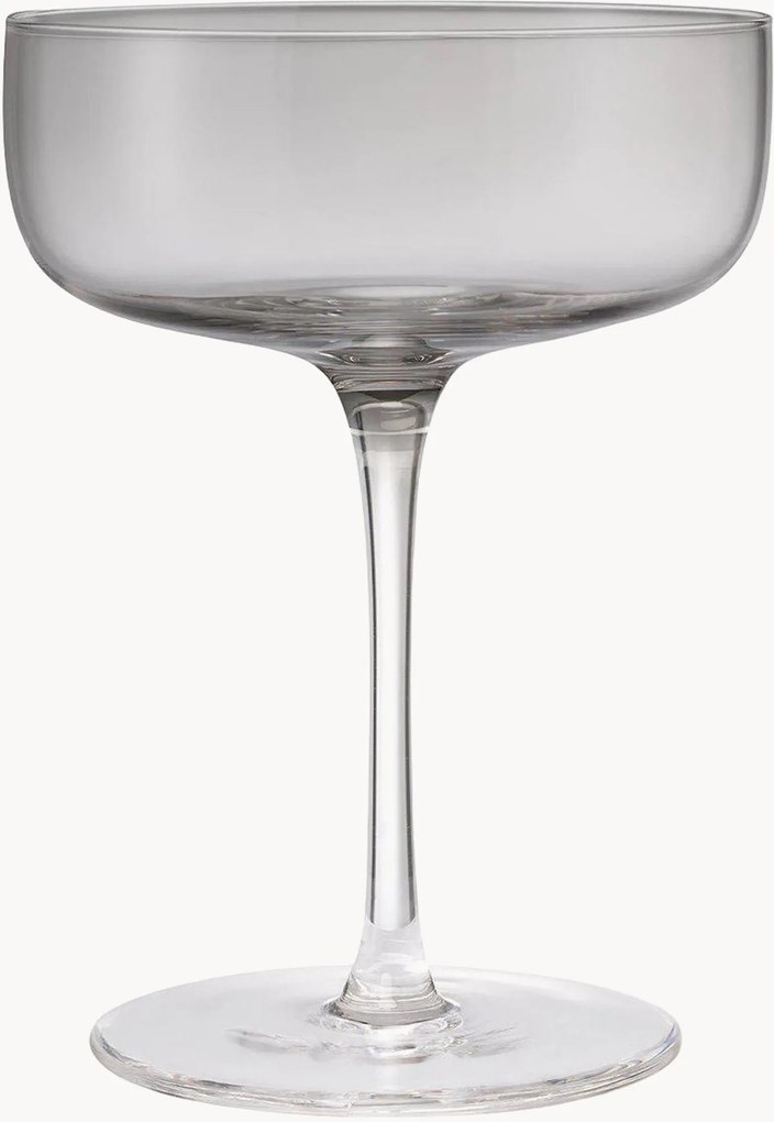 Set di 4 coppe da champagne in vetro soffiato Fuumi