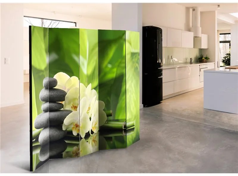 Paravento  Spa Garden II [Room Dividers]  Colore Verde, Dimensioni e Misure 225x172