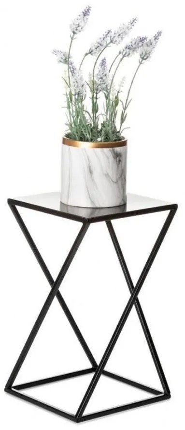 Portafiori 40x24 cm nero