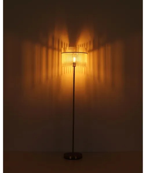 Globo 15698SM - Lampada con piedistallo GORLEY 1xE27/60W/230V oro