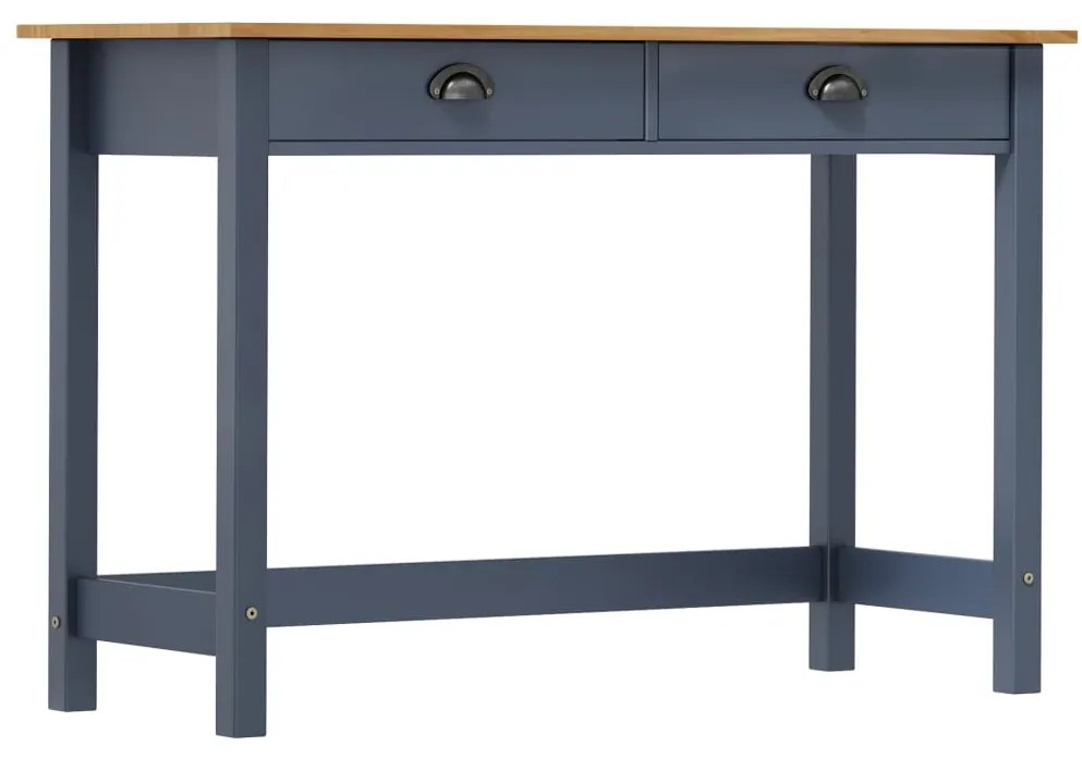 Consolle Hill Con 2 Cassetti Grigia 110x45x74 Cm Legno Pino /