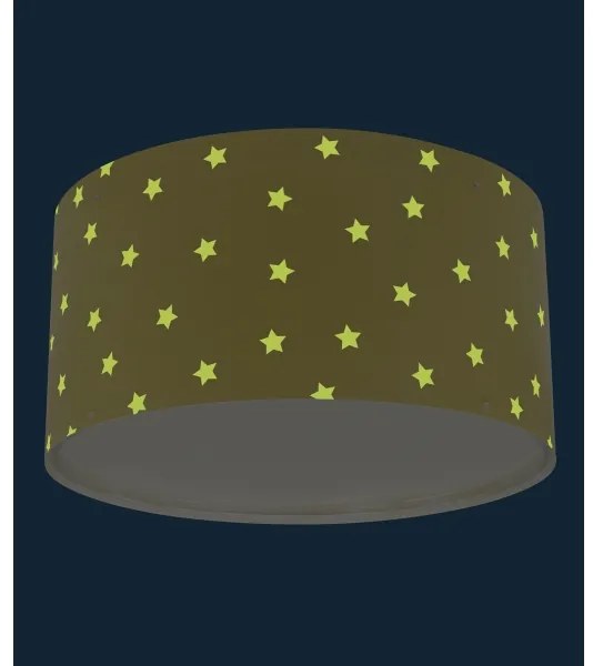 Dalber 82216A - Plafoniera per bambini STAR LIGHT 2xE27/60W/230V giallo