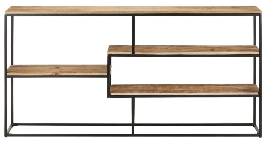 Credenza 150x30x75 cm in legno di mango grezzo