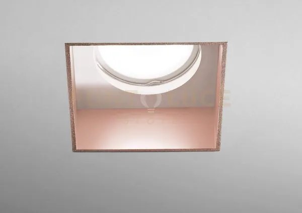 Elis faretto da incasso 1 luce raso rame attacco gu10 d.110mm