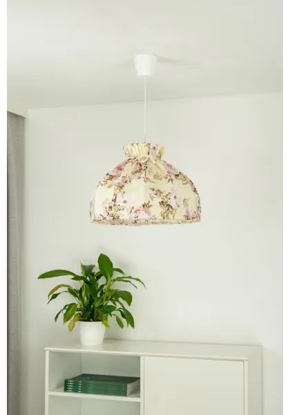 Duolla - Lampadario a sospensione con filo VIOLIN 1xE27/40W/230V diametro 38 cm rosa