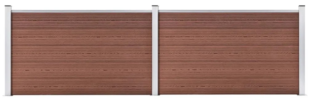 Pannello Di Recinzione İn Wpc 353x106 Cm Marrone /