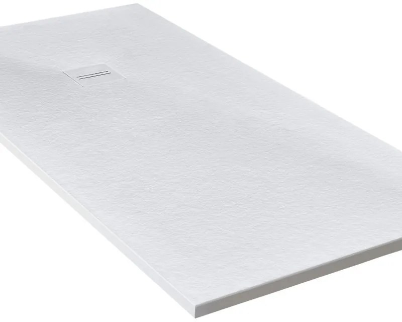 Piatto doccia MOLDCOM COMPOSITES in resina Cosmos Stone bianco L 100 x L 210 x H 4 cm opaco