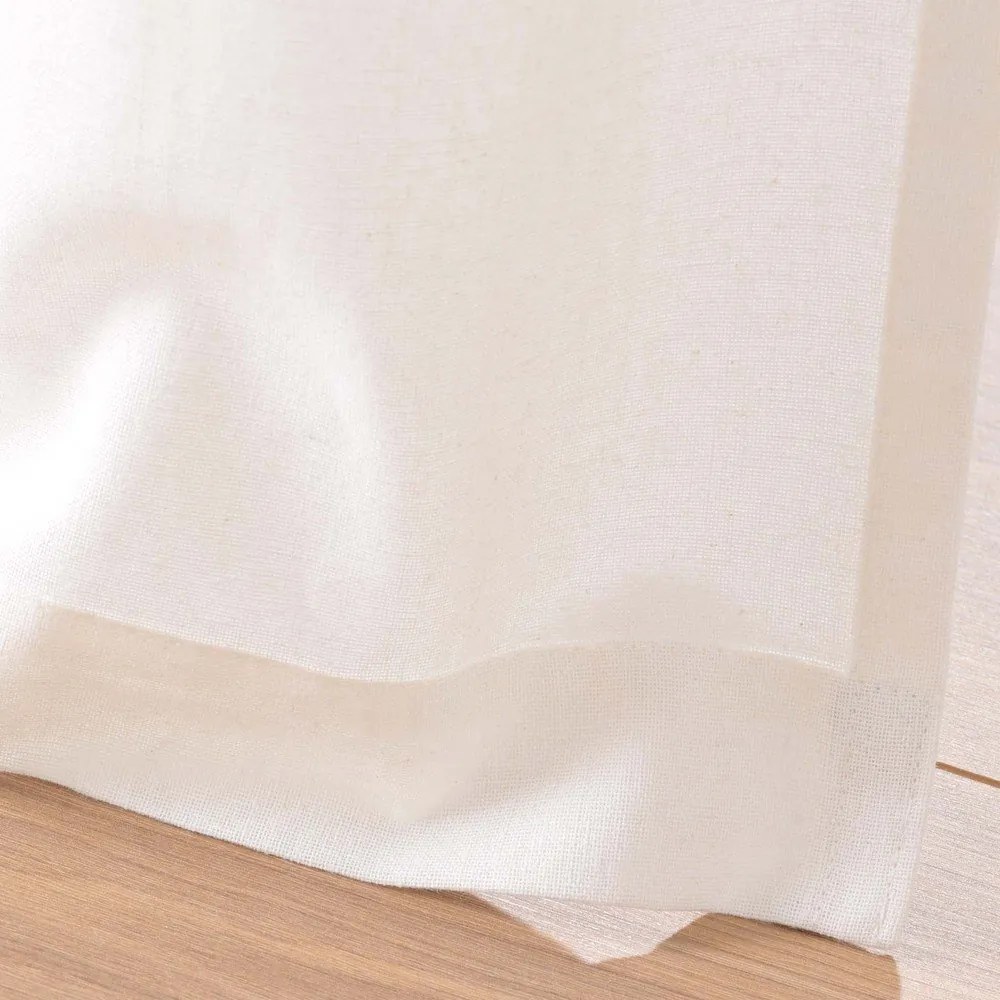 Tenda bianca/beige in misto cotone 140x240 cm Milano – douceur d'intérieur