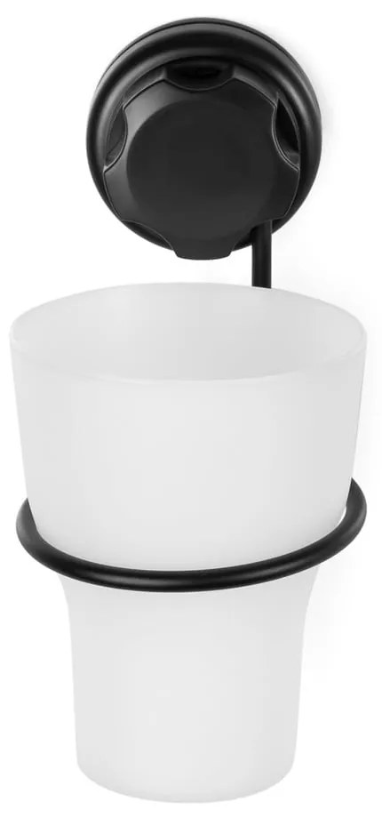 Coppa nera autoportante in metallo per spazzolini da denti Bestlock Black - Compactor