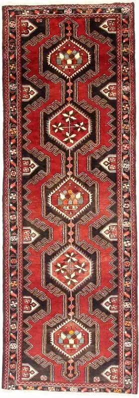 Tappeto persiano 310x110 Rosso (Iran) Annodato A Mano