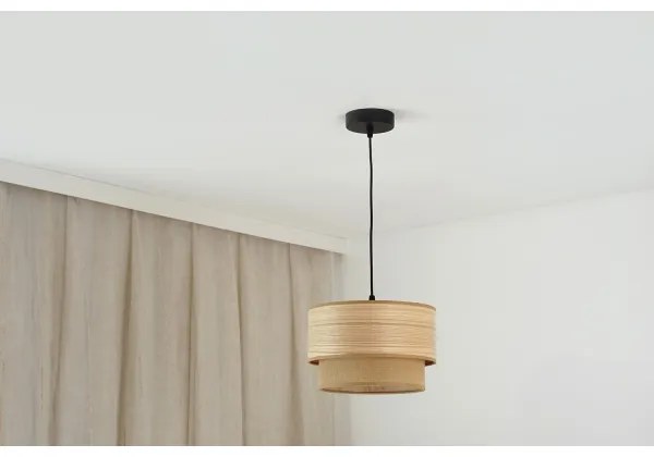 Brilagi - Lampadario Montana Boho 1xE27/15W/230V Ø 25 cm marrone/nero