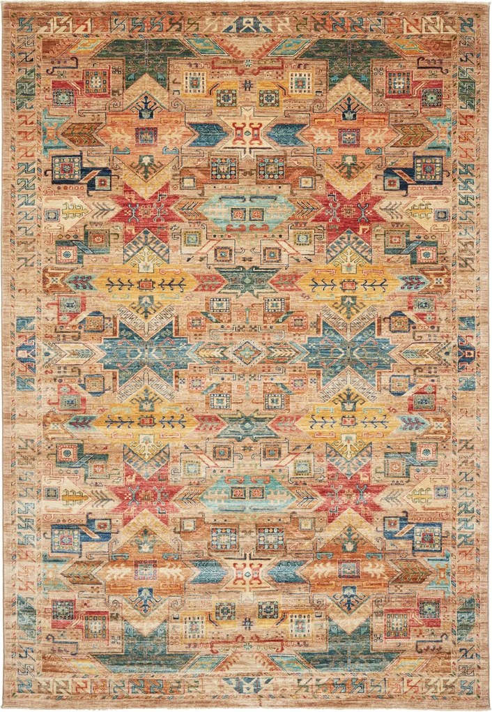 Samarkand Tappeto 210 x 300 Marrone (Pakistan) Annodato A Mano