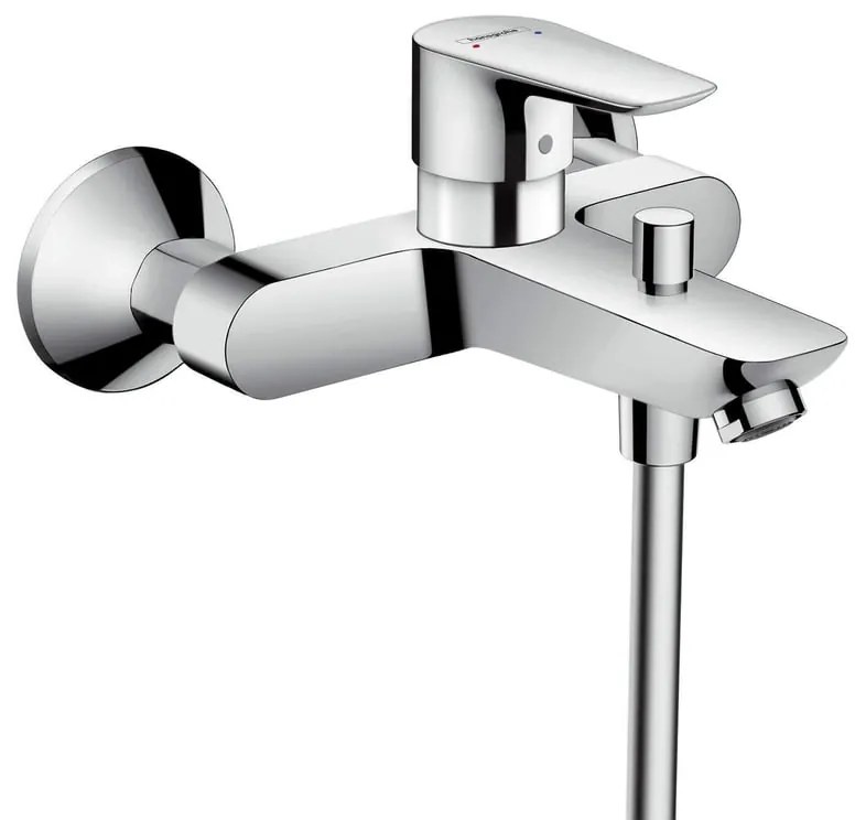 Rubinetto per vasca getto laminare cristallino Talis per muro HANSGROHE
