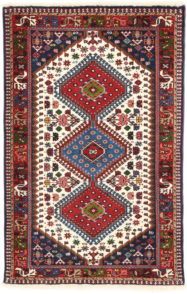 Yalameh Tappeto 130x80 (Iran) Annodato A Mano