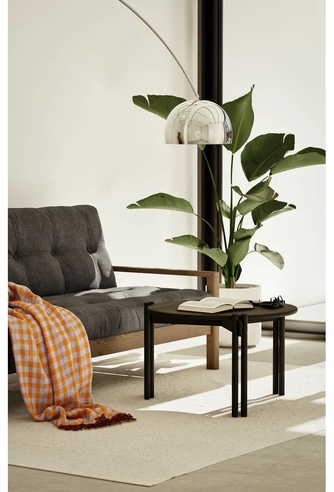 Divano letto marrone arancio 205 cm Knob - Karup Design