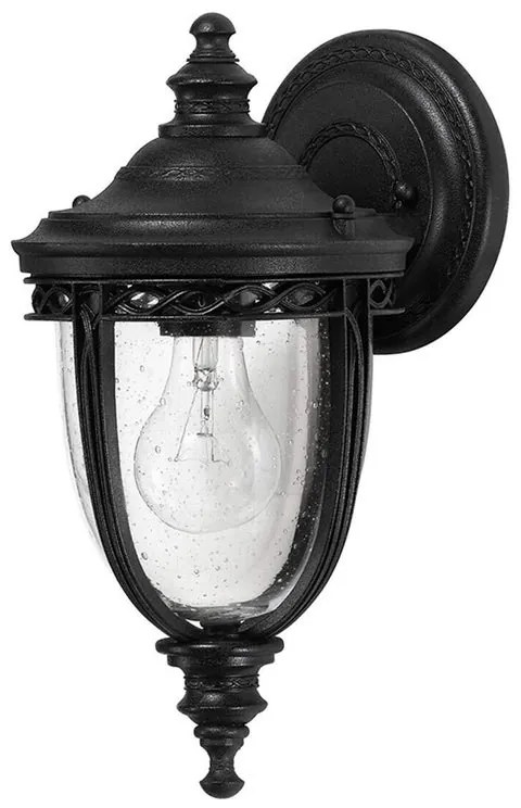 Applique classico chic da esterno FE-EB2-S-BLK nero IP44 1X E27 ELSTEAD