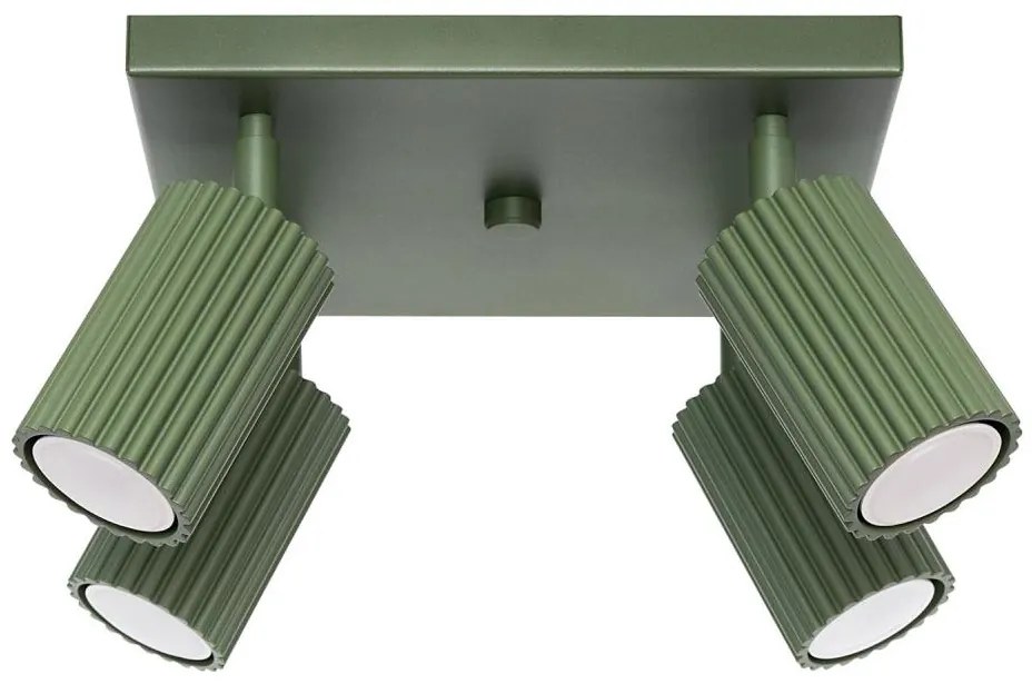 Sollux SL.1621 - Faretto KARBON 4xGU10/10W/230V verde