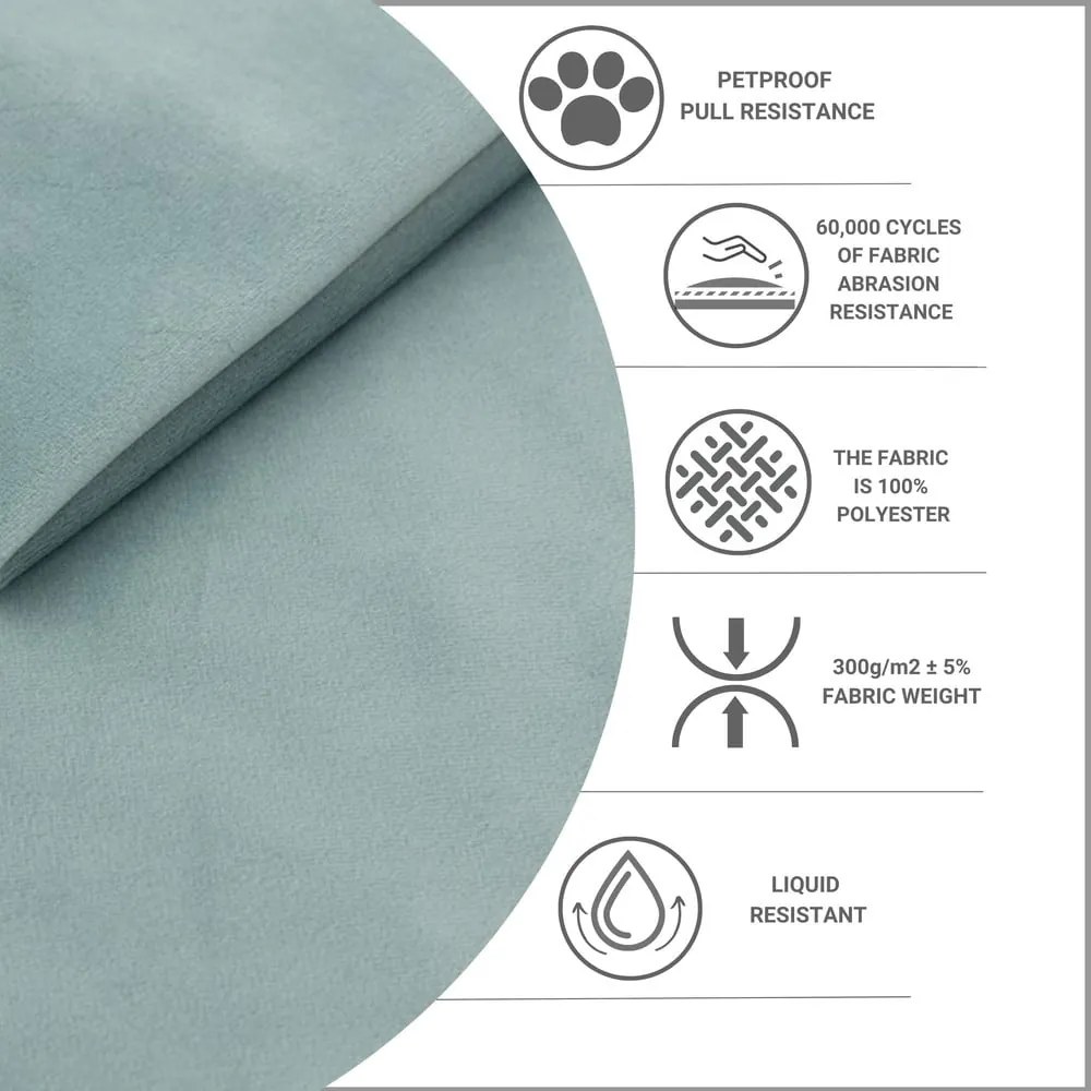 Letto singolo color menta imbottito con spazio contenitivo con rete inclusa 120x200 cm Noto – Maison de Rêve