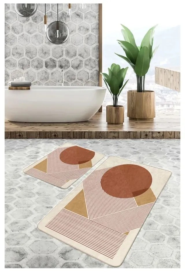 Set di tappetini per il bagno in velluto 2 pz 60x100 cm – Mila Home