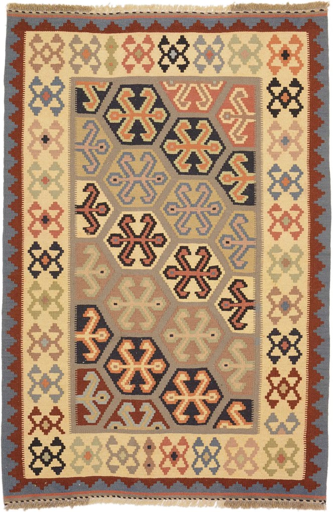Kilim Tappeto 150x100 (Iran) Tessuto A Mano