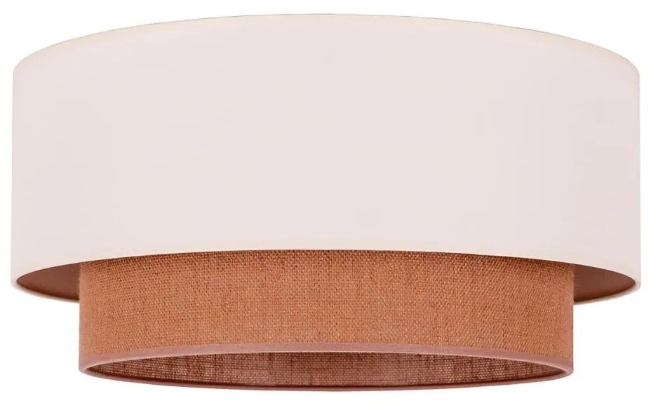 Duolla - Plafoniera BOHO 3xE27/15W/230V diametro 60 cm beige/marrone