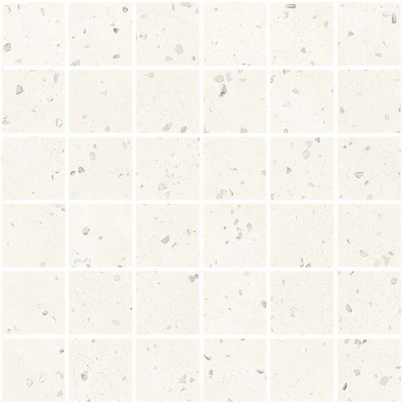 Mosaico 30x30 in gres White Ceramica Sant Agostino Deconcrete De Micro CSAMDIWH30