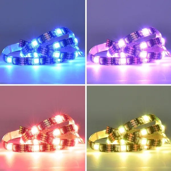 Solight WM58 - Striscia LED RGB TV 0,5m/6W/5V Wi-Fi Tuya + DO