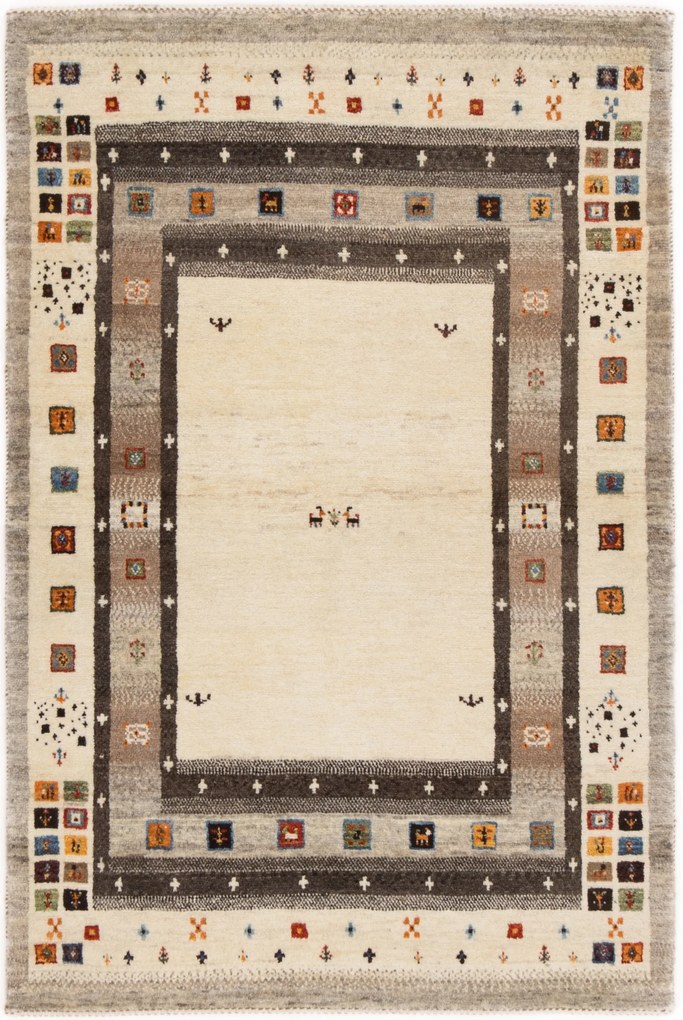 Loribaft Tappeto persiano 90 x 140 Beige (Iran) Annodato A Mano