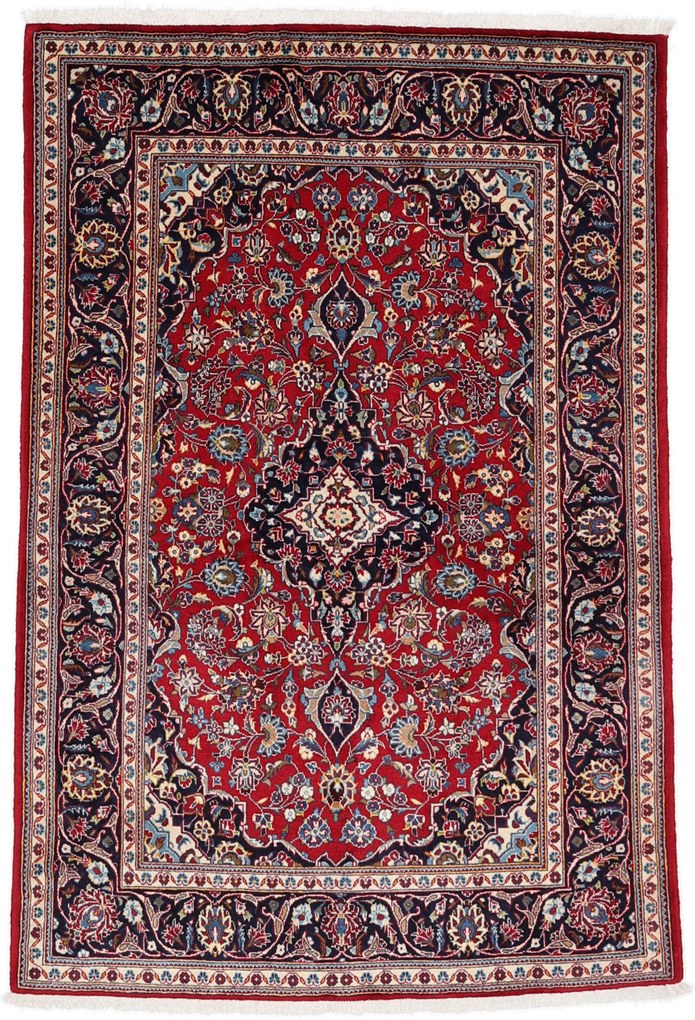 Kashan Tappeto persiano 130x200 (Iran) Annodato A Mano