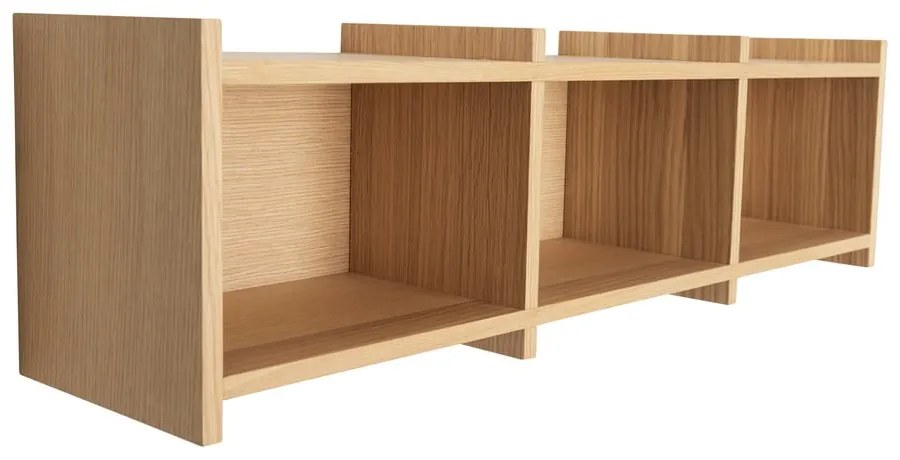 Scaffale da parete in rovere naturale 80 cm Focal - Hübsch