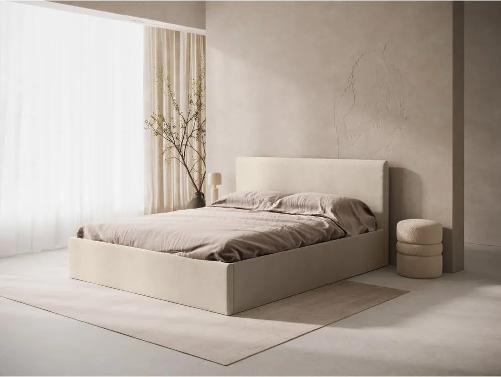 Testiera marrone chiaro in imbottito 170,5x100 cm Remo – Micadoni