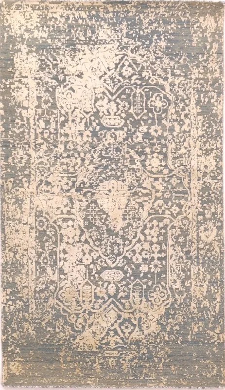 Neo Tappeto 90 x 160 Nero (Indian) Annodato A Mano