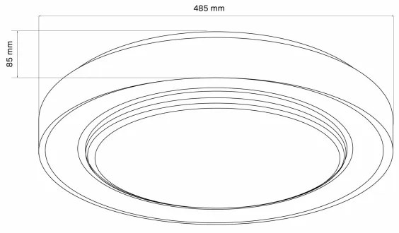 Plafoniera LED dimmerabile ZYGMUNT LED/72W/230V 3000-6000K + +TC