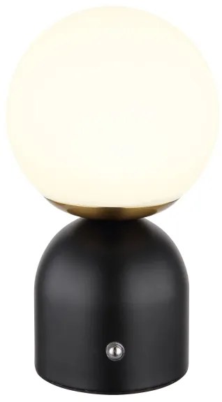 Globo 21006S - Lampada da tavolo LED dimmerabile con funzione Touch JULSY LED/2,5W/3,7V nero
